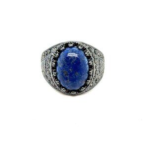 Large Blue Stone Ring